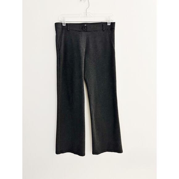 Betabrand Dark Gray Heather Bootcut Knit Stretch Yoga Dress Pants - Picture 1 of 4